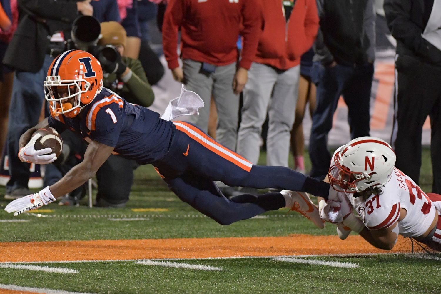 NU vs. Illinois 2023 - Phalen Sanford and Isaiah Williams
